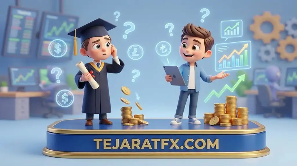 آموزش بازار مالی توهم مدرک در فارکس چرا تحصیلات آکادمیک شما را تریدر موفق نمی_کند؟
