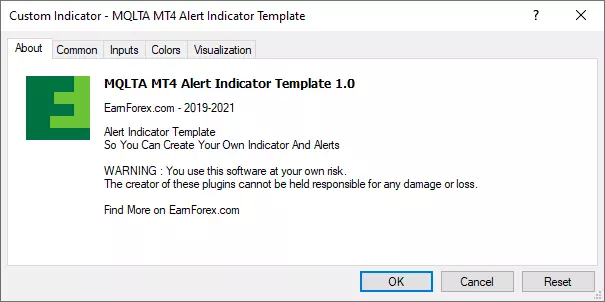 اندیکاتور MT4 Alert Template