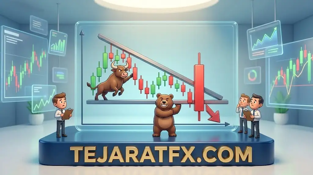 الگوی کلاسیک Descending Triangle راهنمای جامع تریدرهای واقعی برای شکار فرصت های نزولی