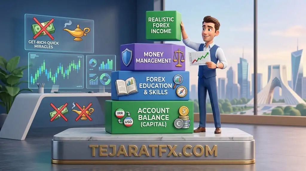 درآمد فارکس در ایران چقدر واقع بین باشیم؟
