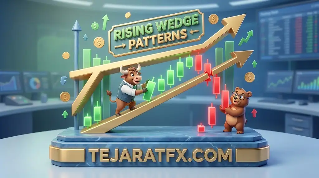الگوی گوه افزایشی (Rising Wedge)