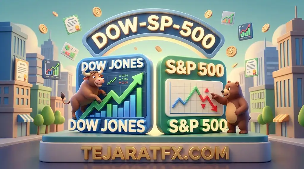 مقایسه شاخص داوجونز و S&P 500