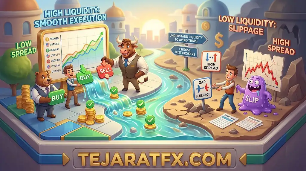 نقدینگی در فارکس,Liquidity شریان حیاتی سود شما یا باتلاقی که حساب_ها را میبلعد؟ (تحلیل یک تریدر واقعی)