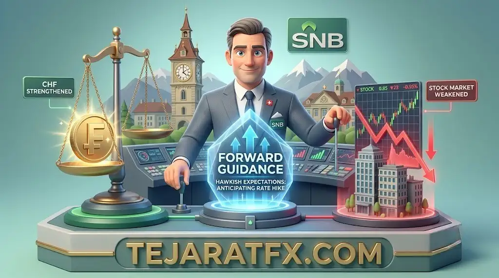 تأثیر نرخ بهره SNB بر فرانک سوئیس (CHF) اصل بازی