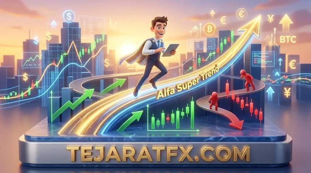 استراتژی آلفا سوپر ترند,Alfa Super Trend شکار روندهای بزرگ با ترکیب دو اندیکاتور قدرتمند