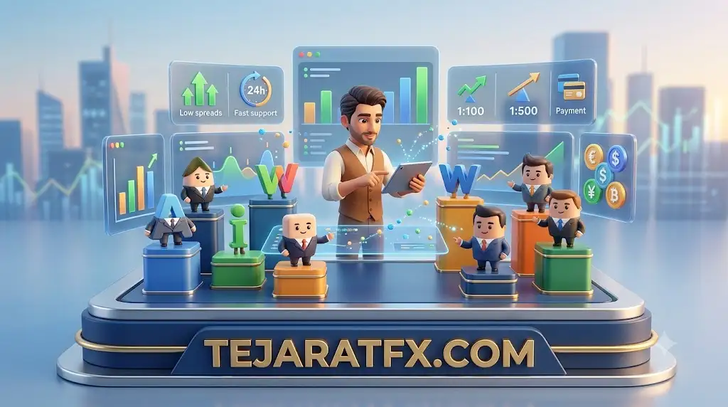 جدول مقایسه بروکرهای فارکس برای ایرانیان