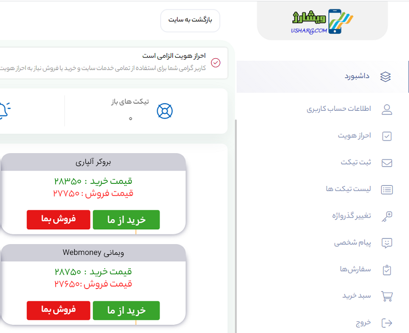 شارژ حساب لایت فارکس