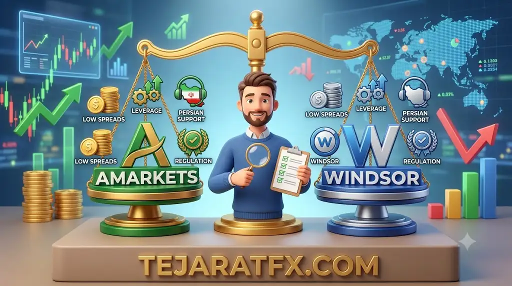 مقایسه بروکر آمارکتس و ویندزورکدام گزینه برای تریدرهای ایرانی در 2024 سودآورتر است؟ (از دید یک تریدر واقعی)