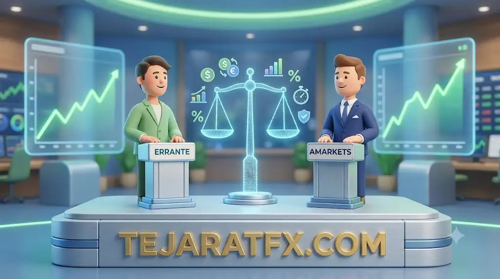 مقایسه بروکر ارانته با آمارکتس جنگ انتخاب برای تریدرهای ایرانی
