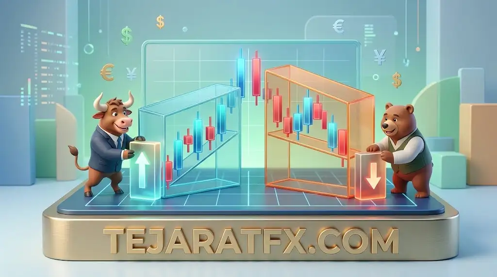 الگوی مستطیل در فارکس راهنمای جامع الگوی مستطیل صعودی و نزولی (Rectangle) و استراتژی_های معاملاتی آن به عنوان یک الگوی ادامه دهنده روند