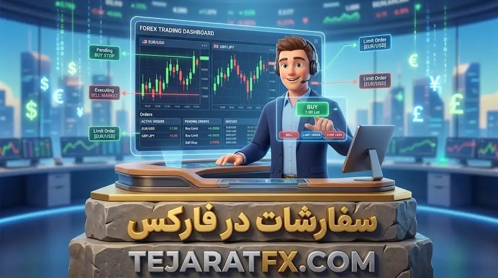 سفارشات بازار در فارکس نمایی از ثبت سفارشات اجرای فوری در پلتفرم فارکس